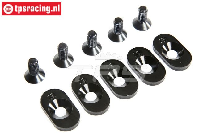 LOS252099 Motor plaatjes 18T LOSI 5T 2.0, 4 st.