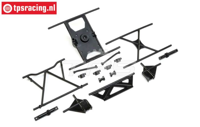 LOS251110 Rol kooi dak met reserve wielhouder SBR 2.0, Set