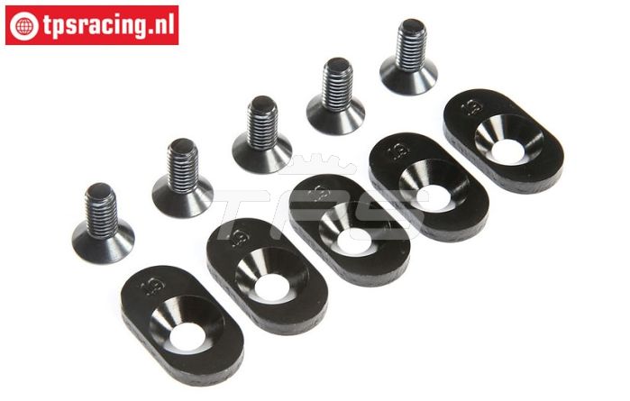 LOS252101 Motor plaatjes 19T LOSI 5T 2.0, 4 st.