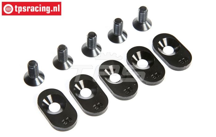 LOS252103 Motor plaatjes 20T LOSI 5T 2.0, 4 st.