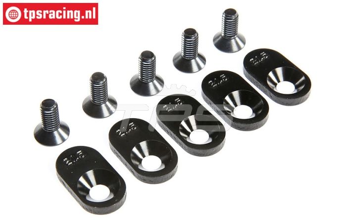 LOS252106 Motor plaatjes 21,5T LOSI 5T 2.0, 4 st.