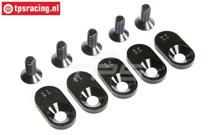 LOS252107 Motor plaatjes 22T LOSI 5T 2.0, 4 st.