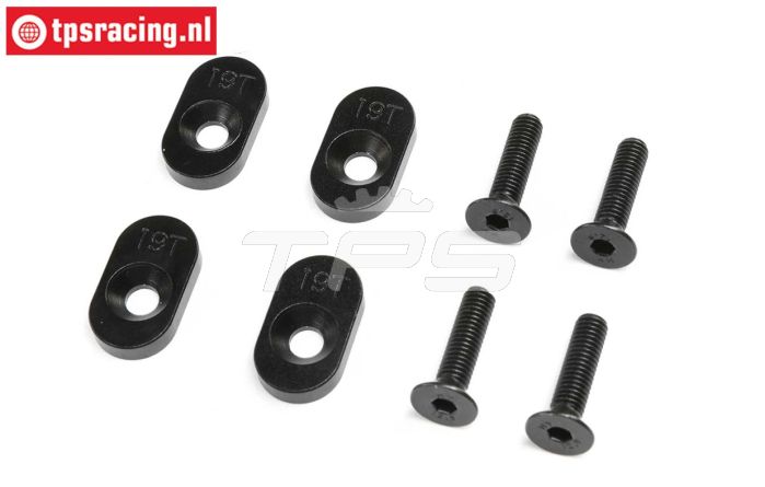 LOS252137 LOSI DBXL 2.0 Motor platen 19T, 4 st.