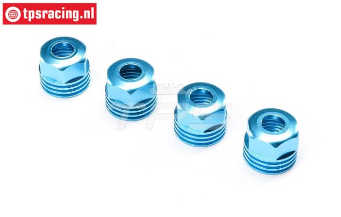LOS253032 Alu-Schokdemper dop blauw SBR-2.0-SRR, 4 st.