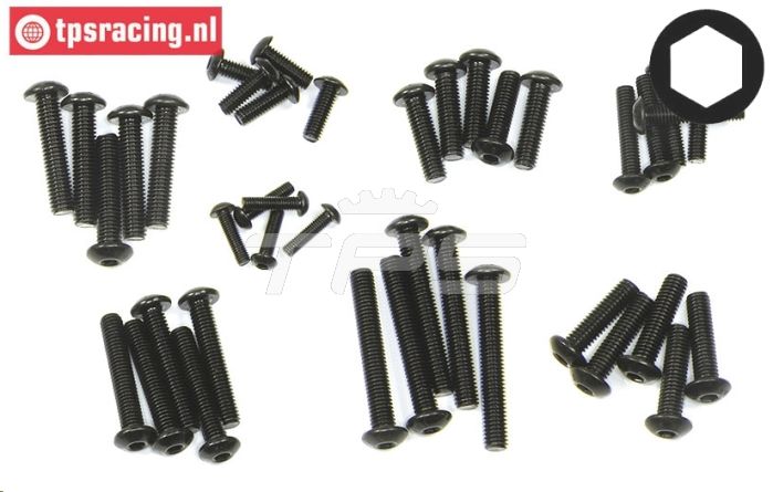 LOS255002 LOSI Inbus bolkop Sorti, set