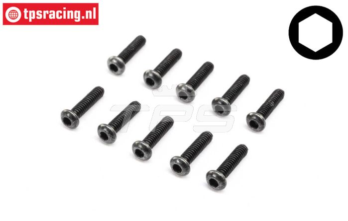 LOS265000 Inbus bolkop M2-L 6 mm, 10 st.
