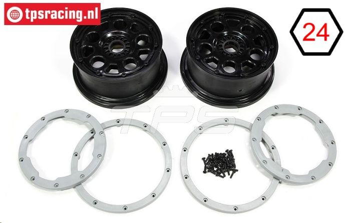 LOS45015 Velgen Zwart Ø120-B60 mm, Set
