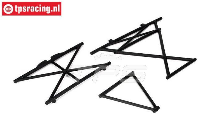 LOSB2578 Rol kooi deel midden boven LOSI 5T-BWS, Set