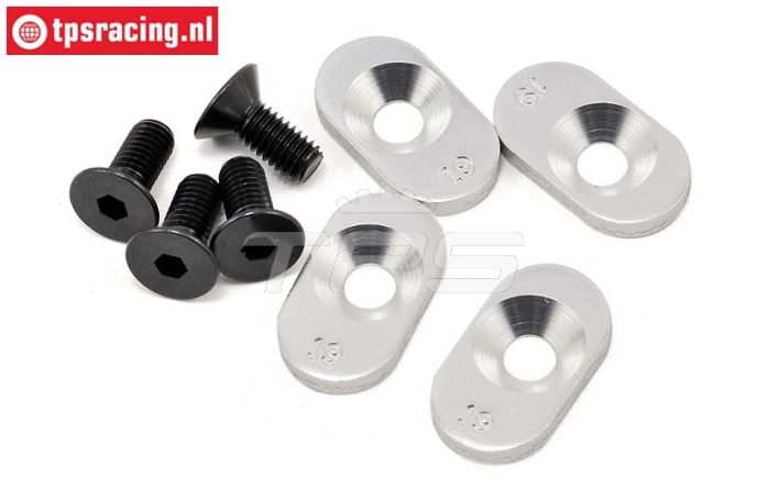 LOSB5801 Motor plaatjes 19T LOSI 5T, 4 st.