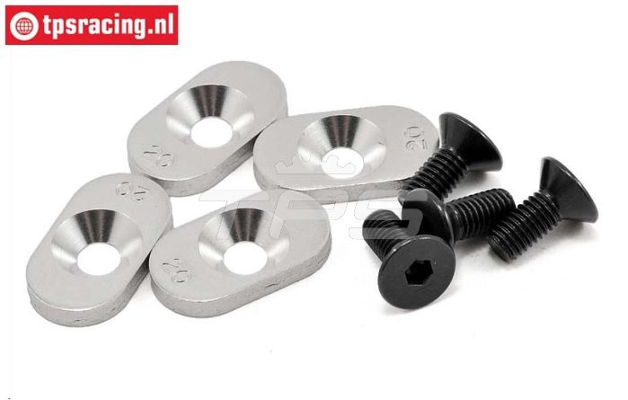 LOSB5802 Motor plaatjes 20T LOSI 5T, 4 st.