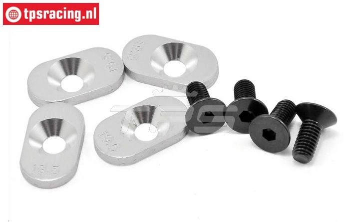 LOSB5804 Motor plaatjes 19,5T LOSI 5T, 4 st.