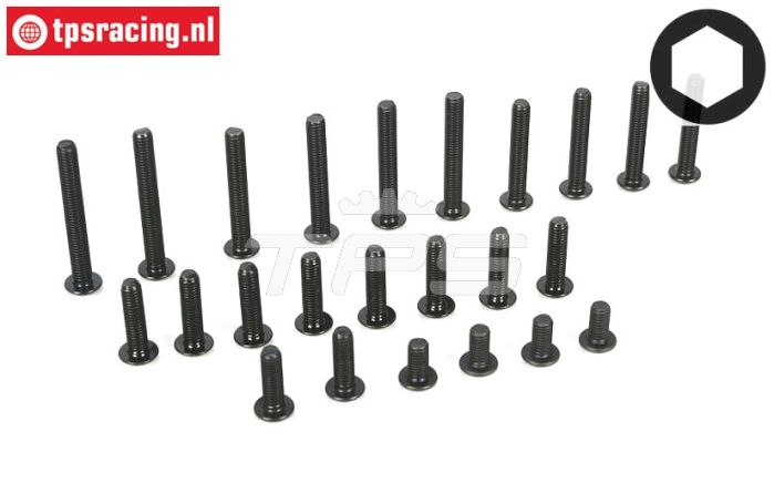 LOSB6110 LOSI M5 Inbus bolkop Sorti, 24 st.