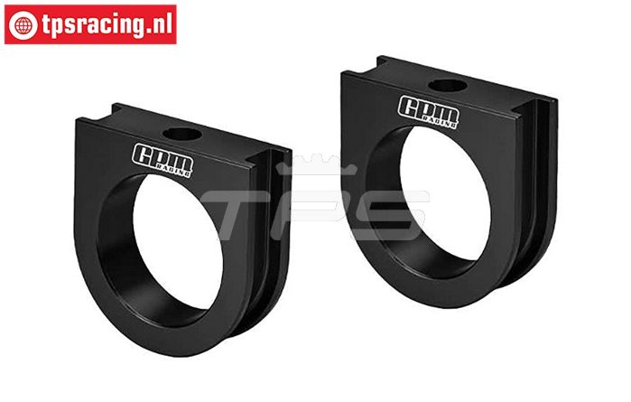 5T338/BI-BK Alu-lager inserts midden diff. zwart, 2 st.