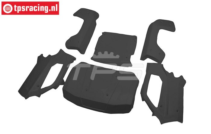 LOS-4000 LOSI 5IVE-TE 3.0 Kap zwart, set
