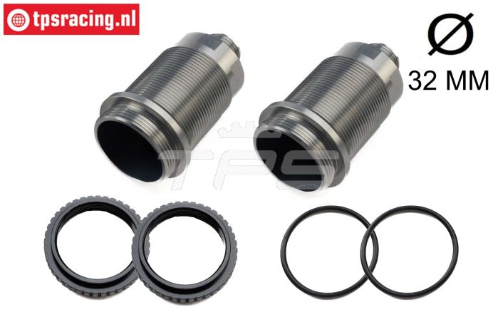 LOS-3644 LOSI 5IVE-T 3.0 Schokdemper huis Ø32-L68,5 mm, set