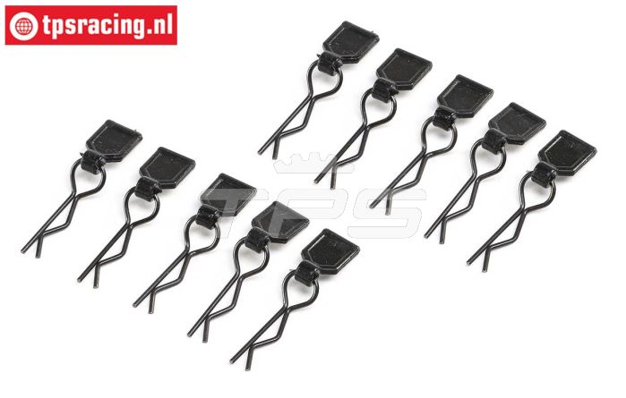 LOS246003 kap clips klein zwart LMT Truck, 10 st.