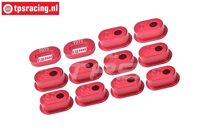 MX010-R PROMOTO Alu-Ketting spanner Rood, set