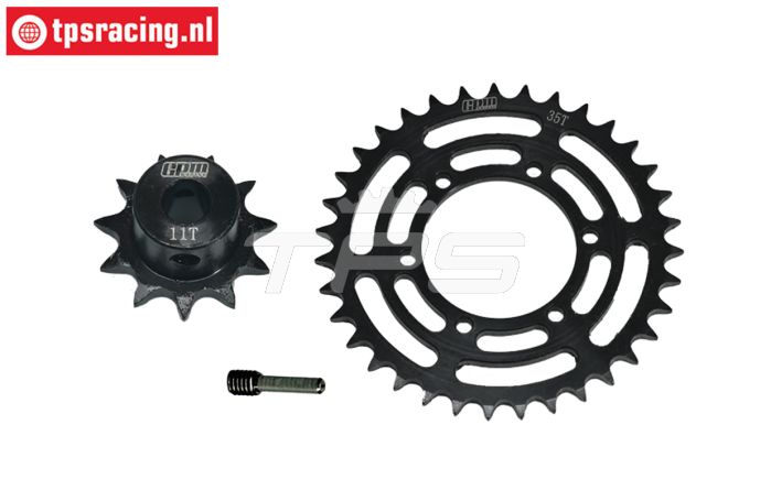 MX3511S-BK PROMOTO Tandwiel set 11-35T, Set