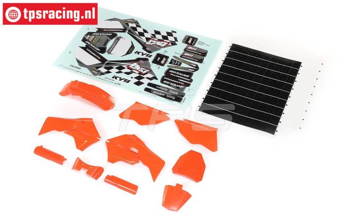 LOS260004 PROMOTO Kunst. delen-stickers Oranje, set