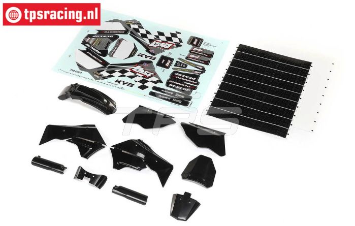 LOS260006 PROMOTO Kunst. delen-stickers Zwart, set