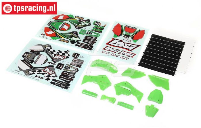 LOS260002 PROMOTO Kuns. delen-stickers Groen, set