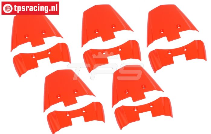 LOS-3270 PROMOTO Spatbord achter Rood, Set