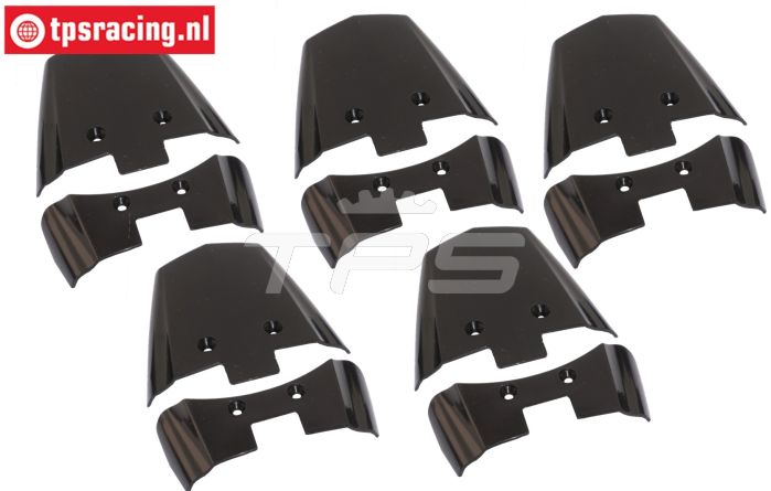 LOS-3263 PROMOTO Spatbord achter Zwart, Set