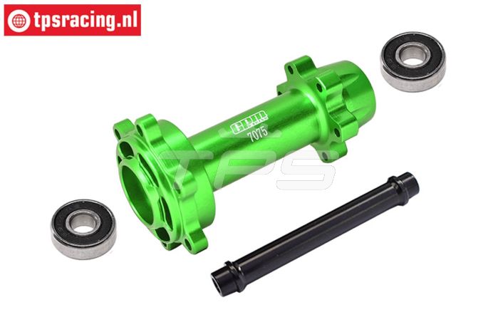 MX007-G PROMOTO Alu wiel as achter Groen, set