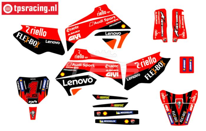 CS0980/32 PROMOTO stickers Ducati Bagnaia, set