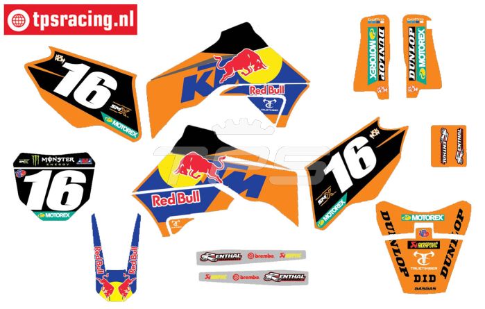 CS0980/34 PROMOTO stickers KTM Tom Vialle, set