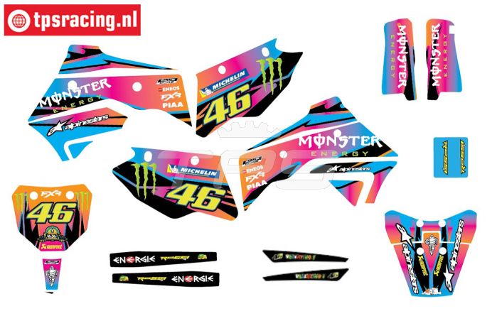 CS0980/18 PROMOTO stickers Rossi Monster, set