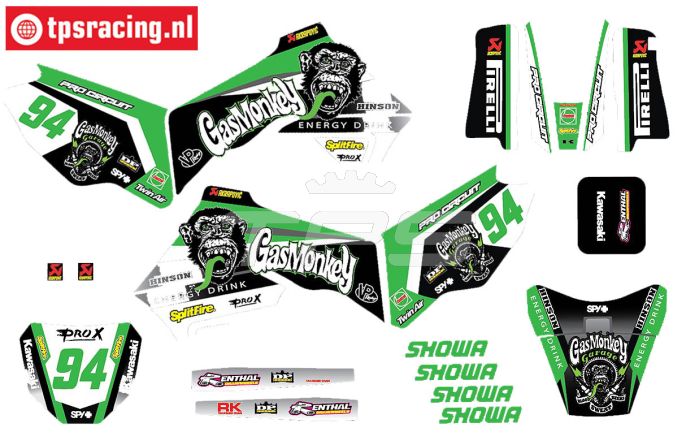 CS0980/46 PROMOTO stickers Kawasaki Gaz Monkey, set