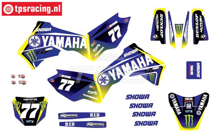 CS0980/52 PROMOTO stickers Team Yamaha, set
