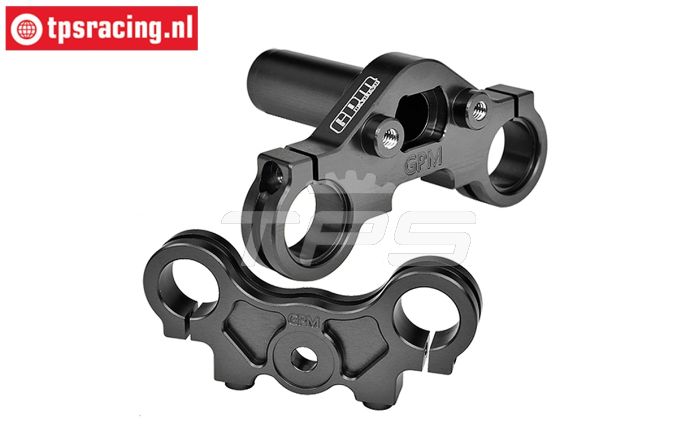 MX028-BK PROMOTO Alu-Stuurplaat Zwart, Set