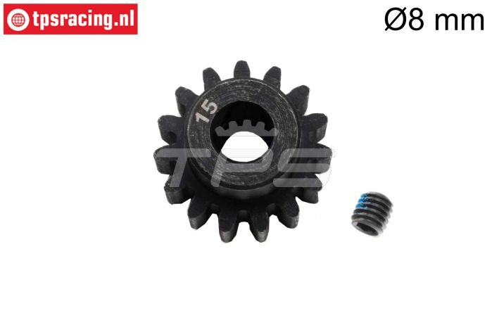 LOS-3740 LOSI 5IVE-T Stalen tandwiel 15T-Ø8 mm, 1 st.