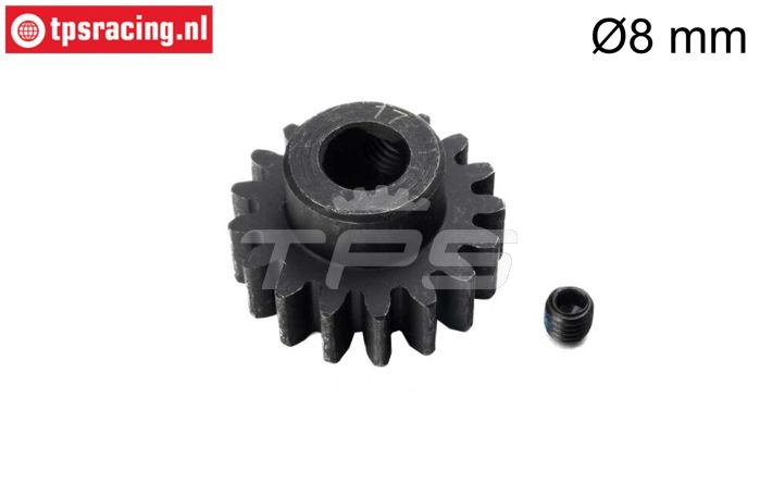 LOS-3729 LOSI 5IVE-T Stalen tandwiel 17T-Ø8 mm, 1 st.