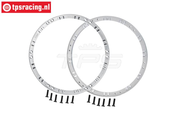 MX0505F-S PROMOTO Alu-Velg ring voor Zilver, 2 st.