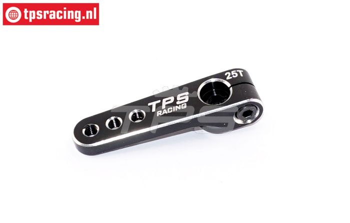 TPS0800/06 Aluminium Servo hevel 25T-L40 mm Zwart, 1 st.