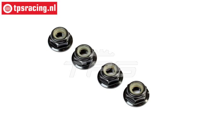 TLR236009 TLR borgmoer met flens M4, 4 st.