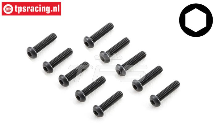 TLR255002 TLR Inbus bolkop M2,5-L10, 10 st.