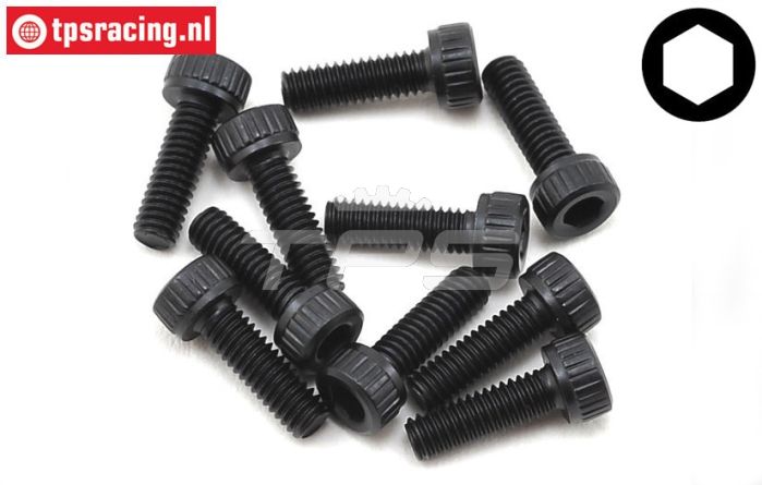 TLR255004 TLR Inbus Normale kop M2,5-L8 mm, 10 st.
