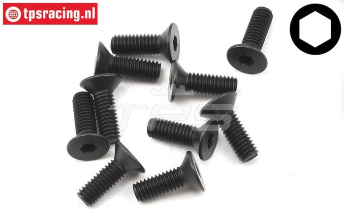 TLR255013 TLR Inbus verzonken M4-L12 mm, 10 st.