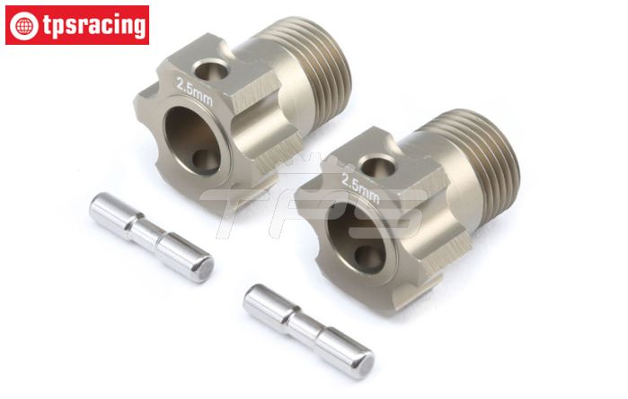 TLR352003 Alu-Spoor verbreding +2,5 mm 5B-5T-BWS, Set