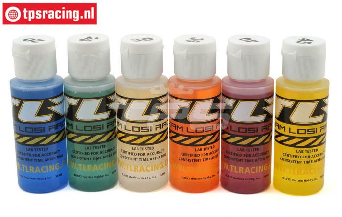 TLR74020 TLR Siliconen olie Sorti 50 ml, 6 st.