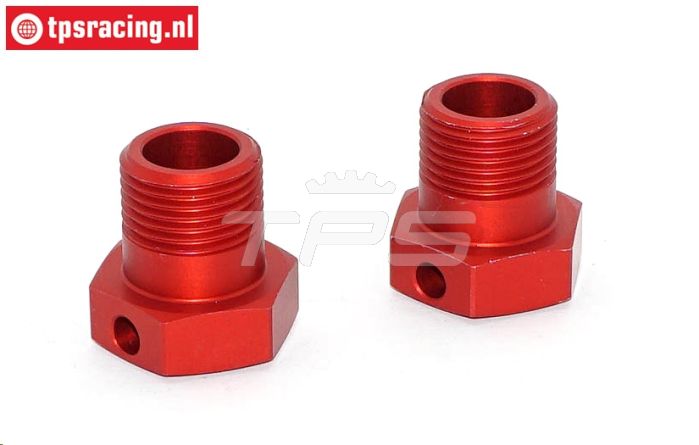 TPS0290 Wiel meenemer rood LOSI-BWS-TLR, 2 st.