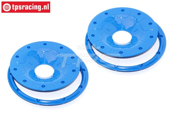 BWS59089/02B Beadlock Disk Blauw Ø120 mm, 4 St.