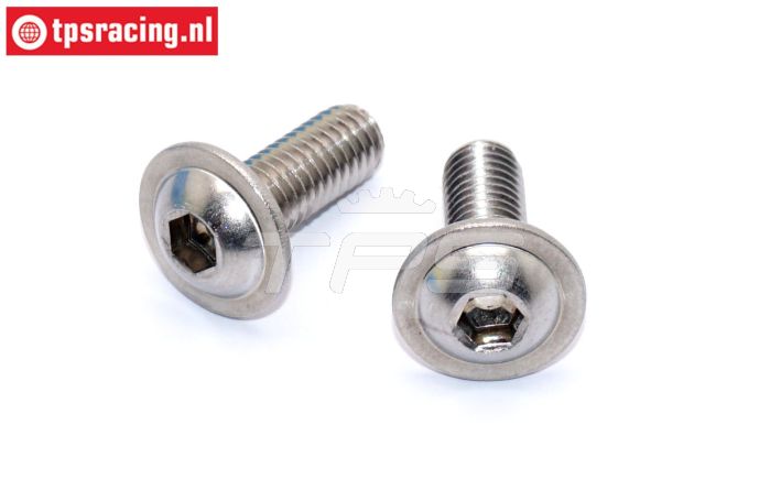 TPS7320/14 RVS Koppeling bout M6, 2 st.