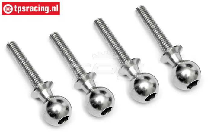 TPS86412 Gewricht kogel M4-Ø10 mm HPI-Rovan, 4 St.