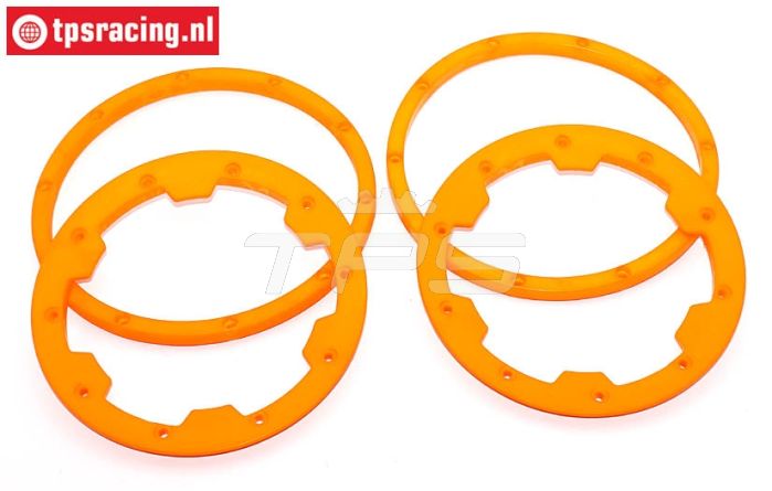 TPS5030/OR HD Nylon Beadlock Oranje Ø120 mm, 4 st.