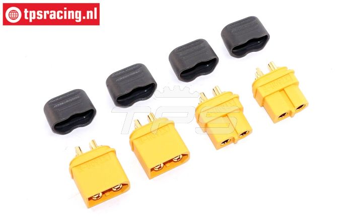 TPS087/60 XT60 Gold stekker Ø4,0 mm, 4 st.